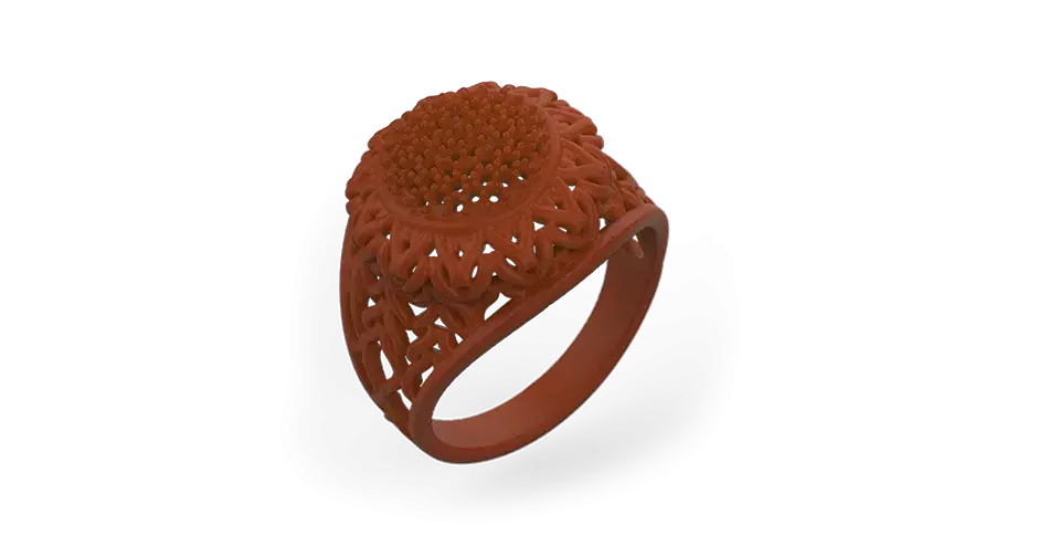 Guss eines Rings mit VisiJet Jewel Ruby