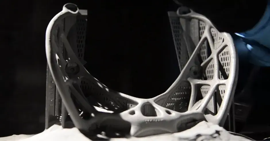 Über Direktmetalldruck erstellter Rahmen für ein Flugzeug