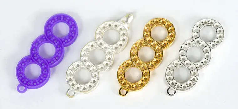 ProJet MJP VisiJet M2 CAST, gegossene Anhänger, 3D Systems 