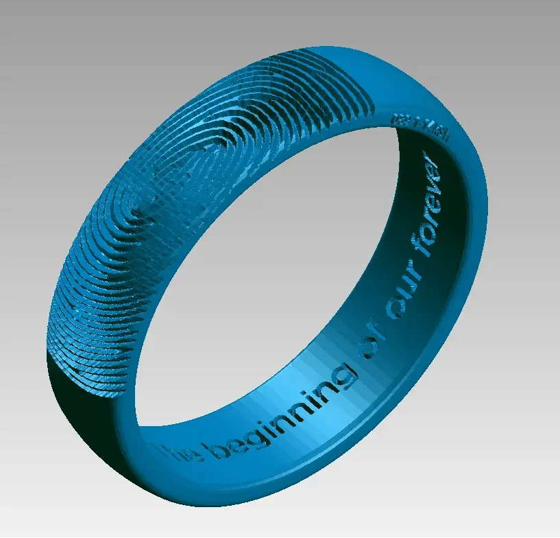 Individuelles Ringdesign, online erstellt von Vowsmith-Kunden