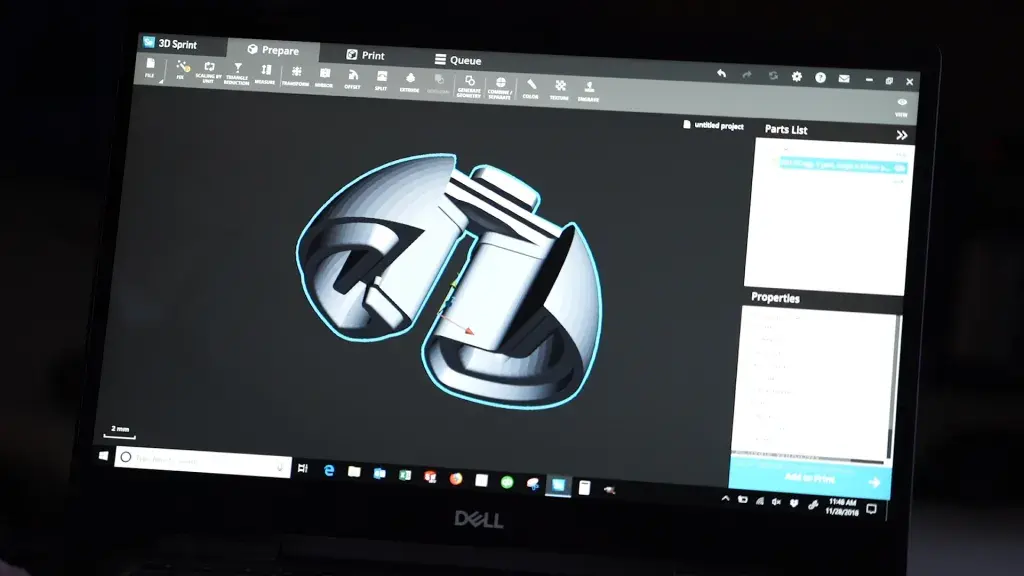 3D-Druckdatei in 3D Sprint