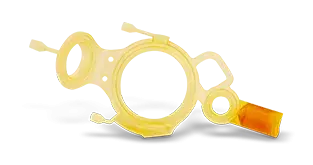 Ein gedrucktes medizinisches Teil aus Figure 4 EGGSHELL-AMB 10