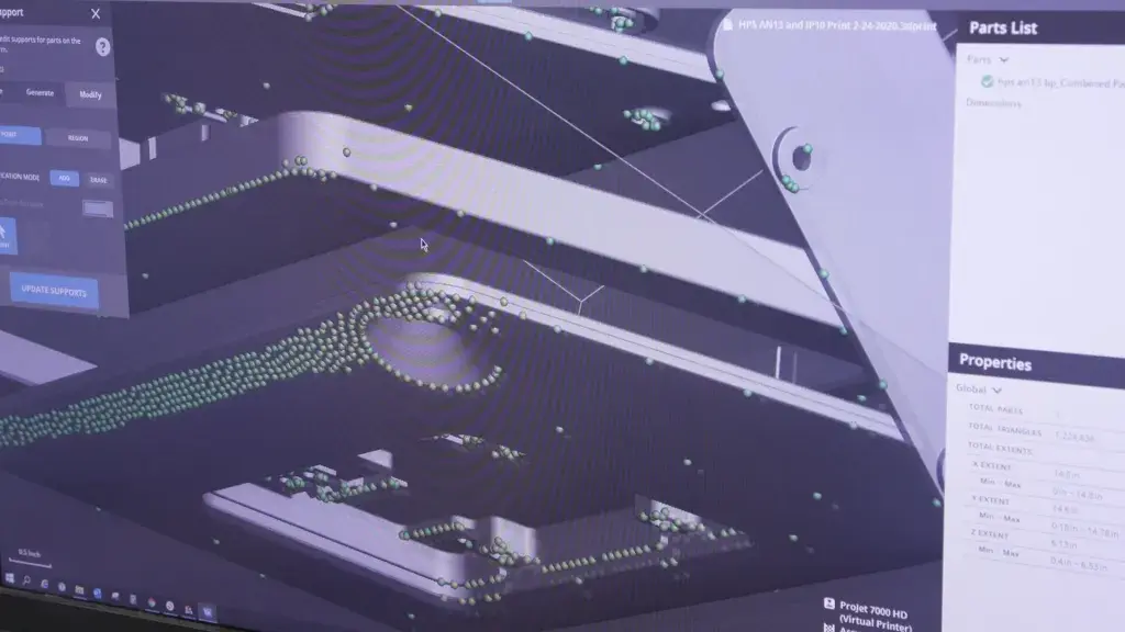 Einrichten eines Teils für den Druck in der Software 3D Sprint