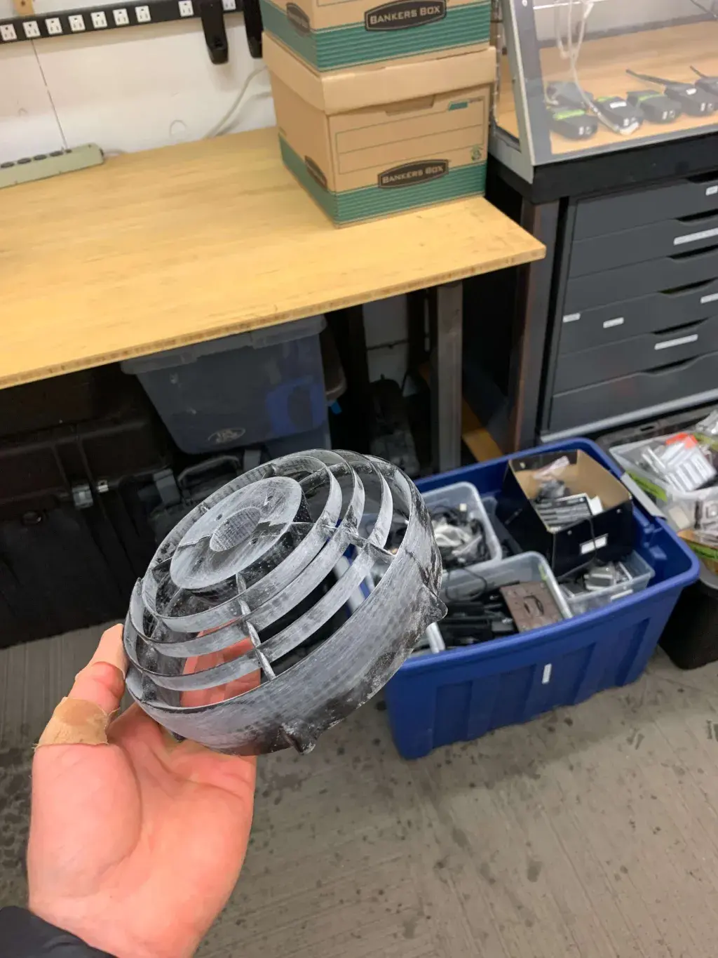 Mit Figure 4 gedrucktes Teil für Tests im Wasser, erstellt bei KAI Concepts