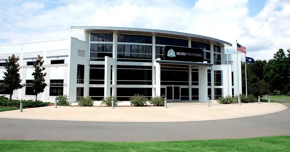 Eine Außenaufnahme der Zentrale von 3D Systems