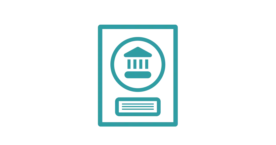 ein Symbol eines Buchs mit rechtlichen Vorschriften