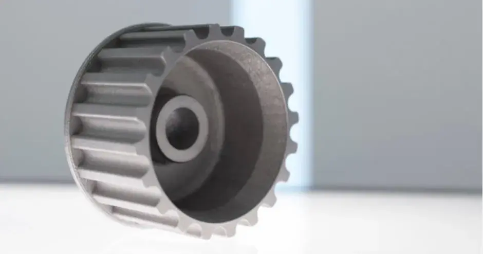 Teil aus dem 3D-Direktmetalldrucker (MTI)