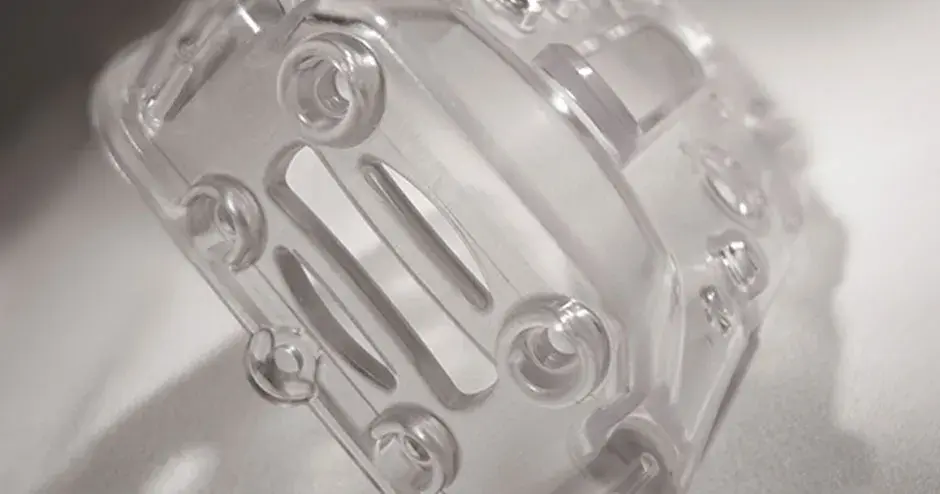 Ein 3D-gedruckter, transparenter Prototyp