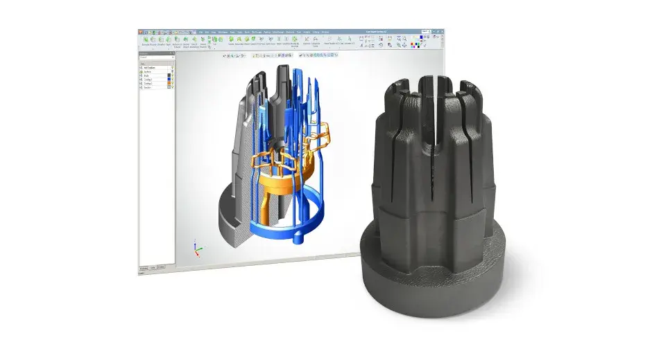 Beispiel einer konturnahen Kühlung