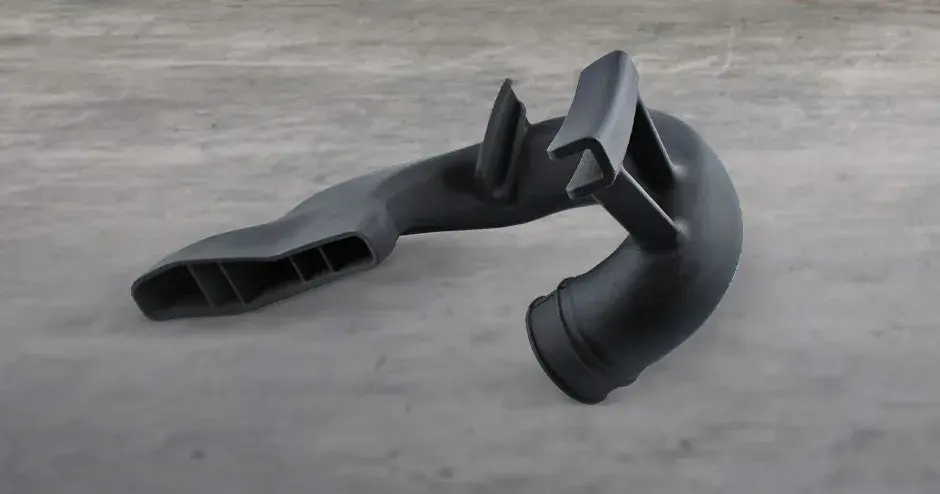 mit sls in duraform ex black 3d-gedruckte bremsenkühleinheit