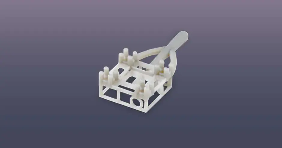 figure 4 juwel master grey 3d-gedruckter quadratischer anhänger