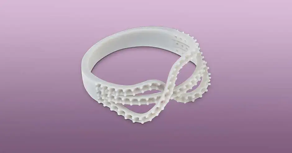 figure 4 jewel master grey 3d-gedruckter ring