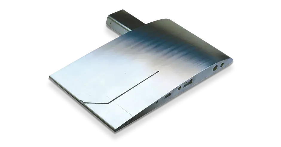 ein 3D-gedrucktes Teil mit Statorschaufeln