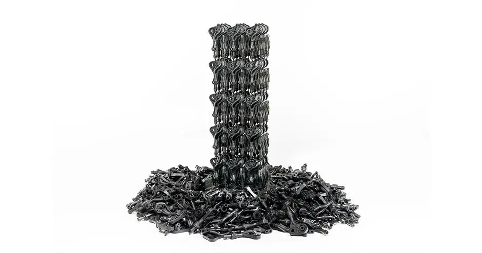 Gestapelte Drucke aus Figure 4 Pro BLK 10