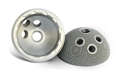 Hüftschalen aus Laserform Ti Gr 23