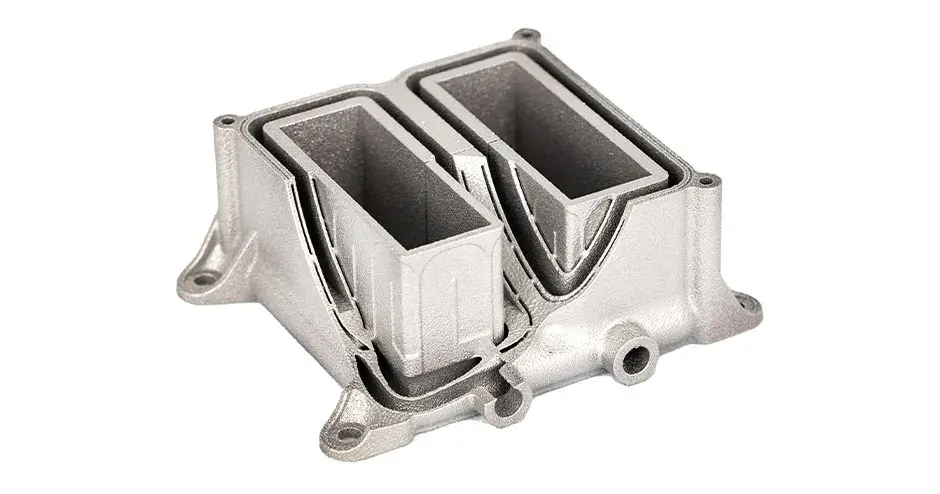 Halbleiterkühler mit Flüssigkeit im Querschnitt