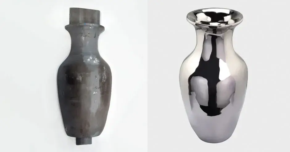 Reproduktion einer historischen Vase aus Sandguss mit 3D-Drucktechnologien