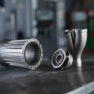 Eine Auswahl 3D-gedruckter Teile