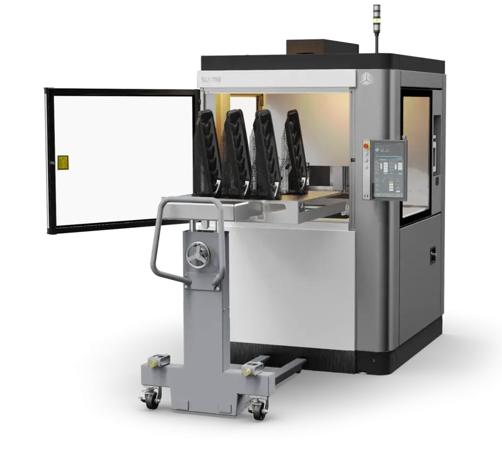 SLA 750 3D Printer with a cart