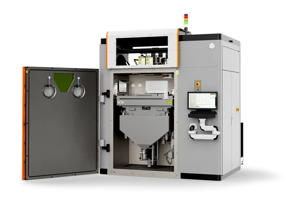 DMP Flex 350 Dual 3D Printer with an open door
