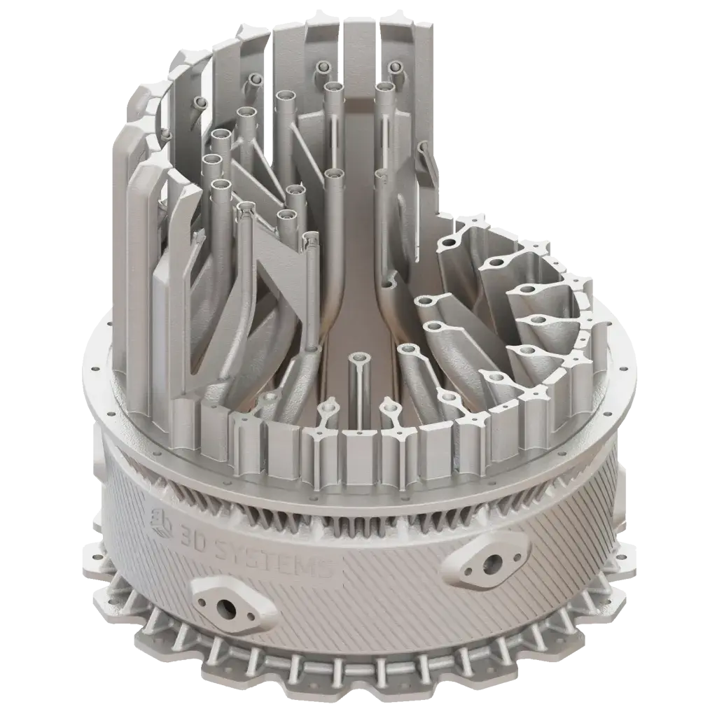 Liquid Oxygen Injector 3D printed in Ni718