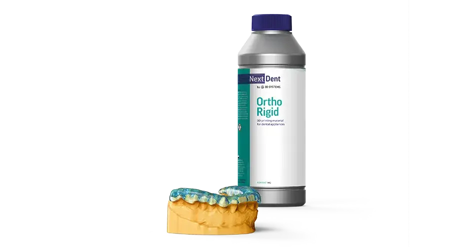 3D Systems NextDent Ortho Rigid – Werkstoff für Dentalanwendungen