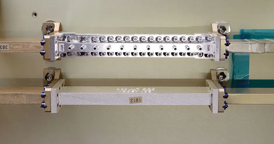 Detail eines Filters von Airbus auf einer Nutzlast