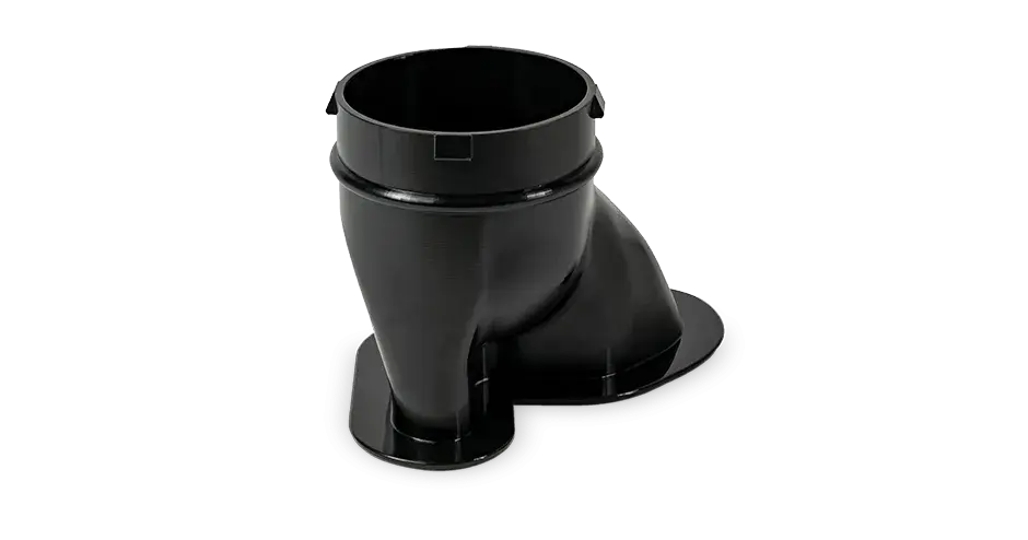 Ein 3D-gedruckter Kanal aus Accura AMX Rigid Black