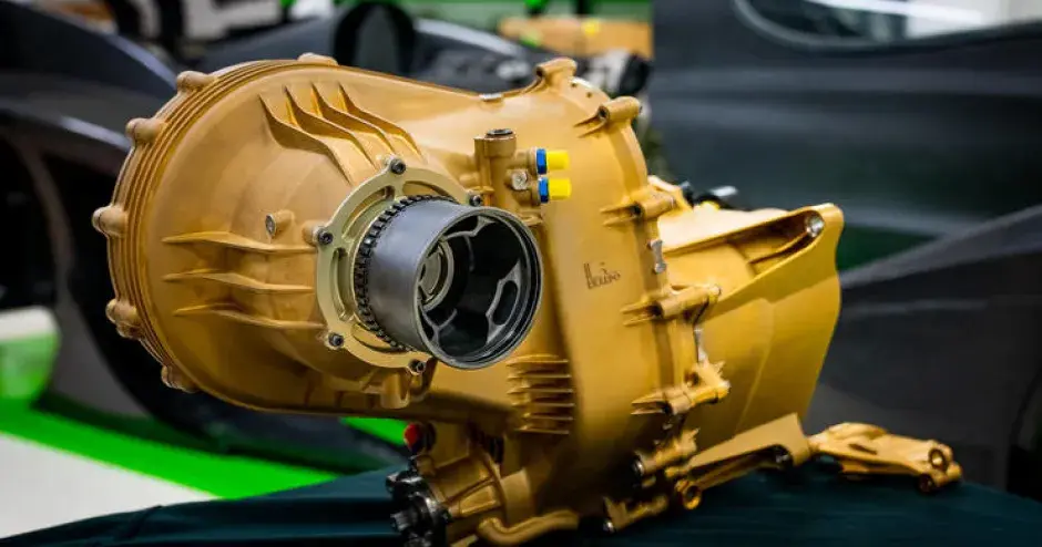 In Titan 3D-gedrucktes Getriebe für den FZERO von Rodin Cars